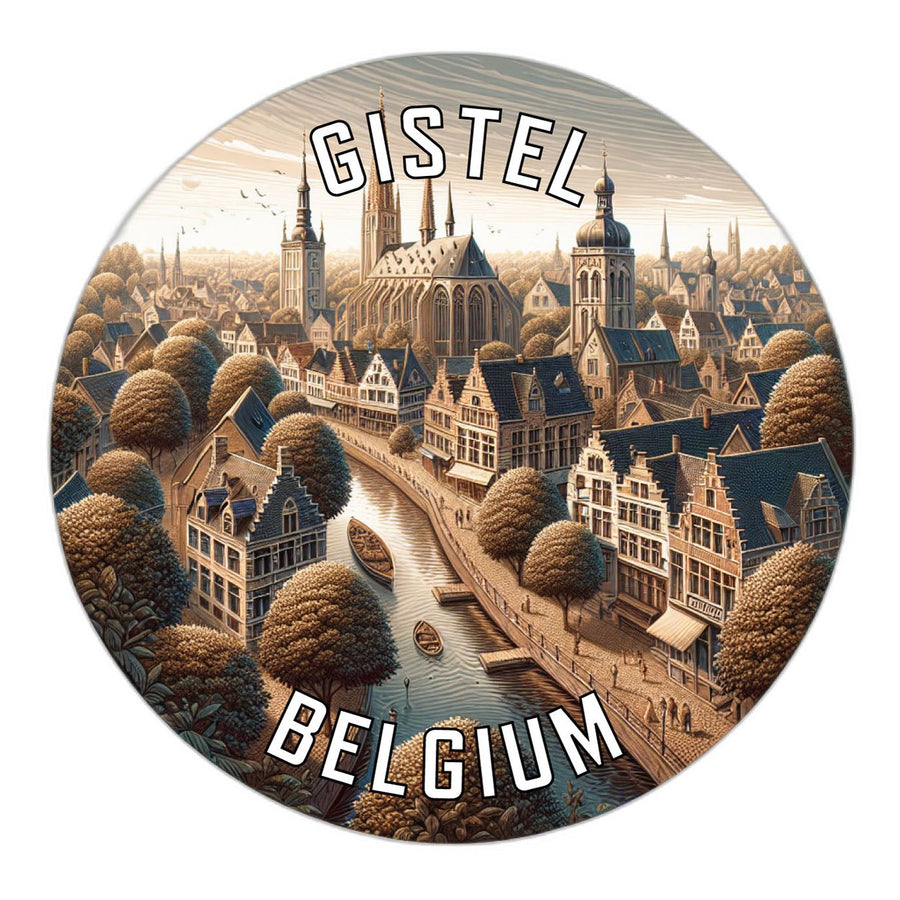 Gistel Belgium Souvenir Vinyl Decal Sticker Image 1