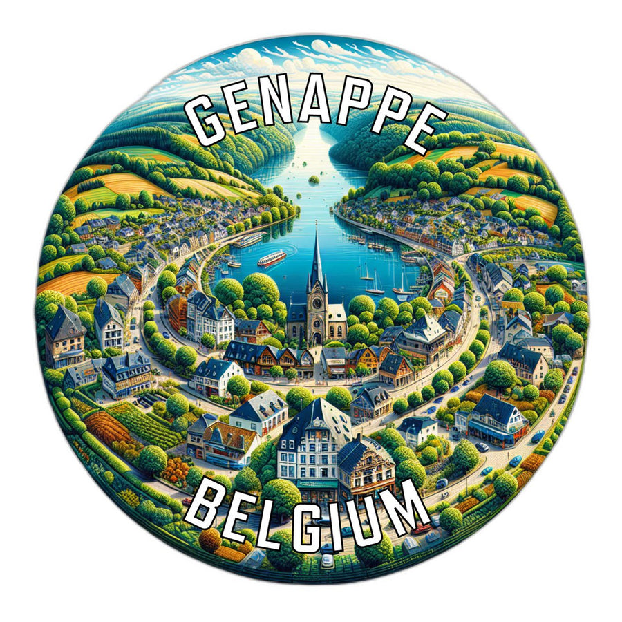 Genappe Belgium Souvenir Vinyl Decal Sticker Image 1