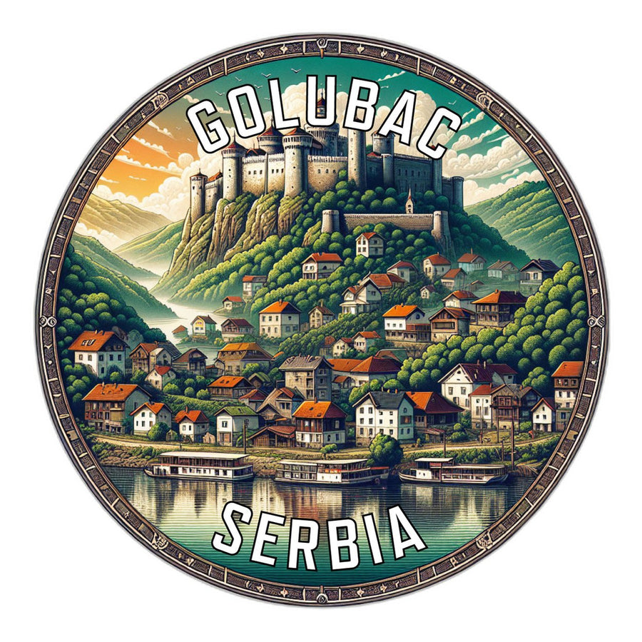 Golubac Serbia Souvenir Vinyl Decal Sticker Image 1