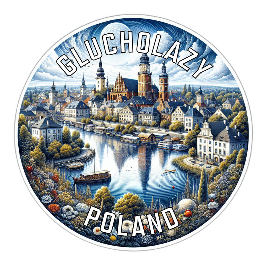 Glucholazy Poland Souvenir Vinyl Decal Sticker Image 1