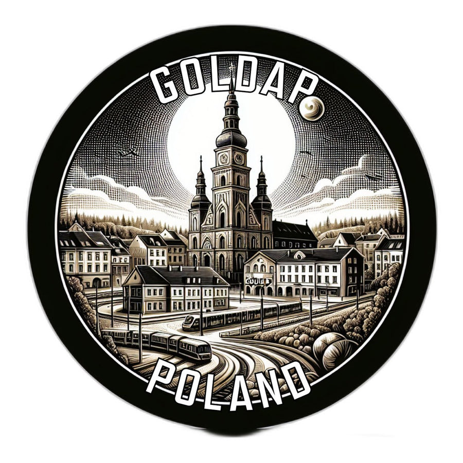 Goldap Poland Souvenir Vinyl Decal Sticker Image 1