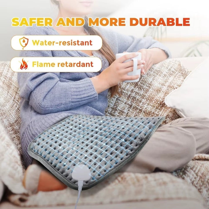 Waterproof Electric Heating Pad for Back Shoulder Abdomen Image 3