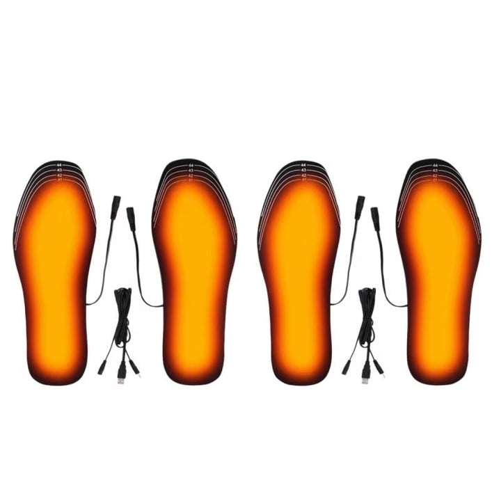 2 Pairs USB Heated Shoe Insoles Electric Foot Warmers Image 7