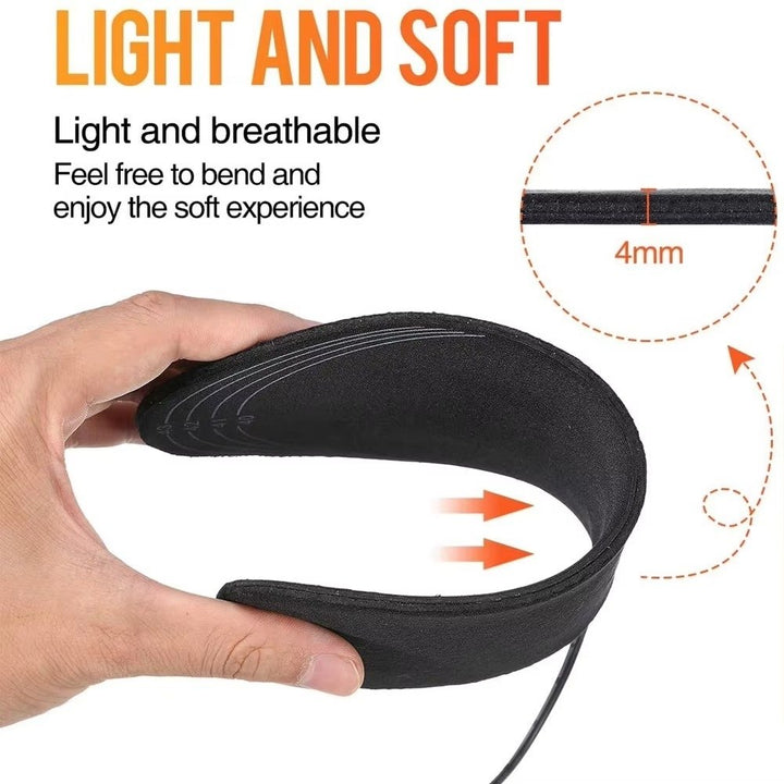 2 Pairs USB Heated Shoe Insoles Electric Foot Warmers Image 9