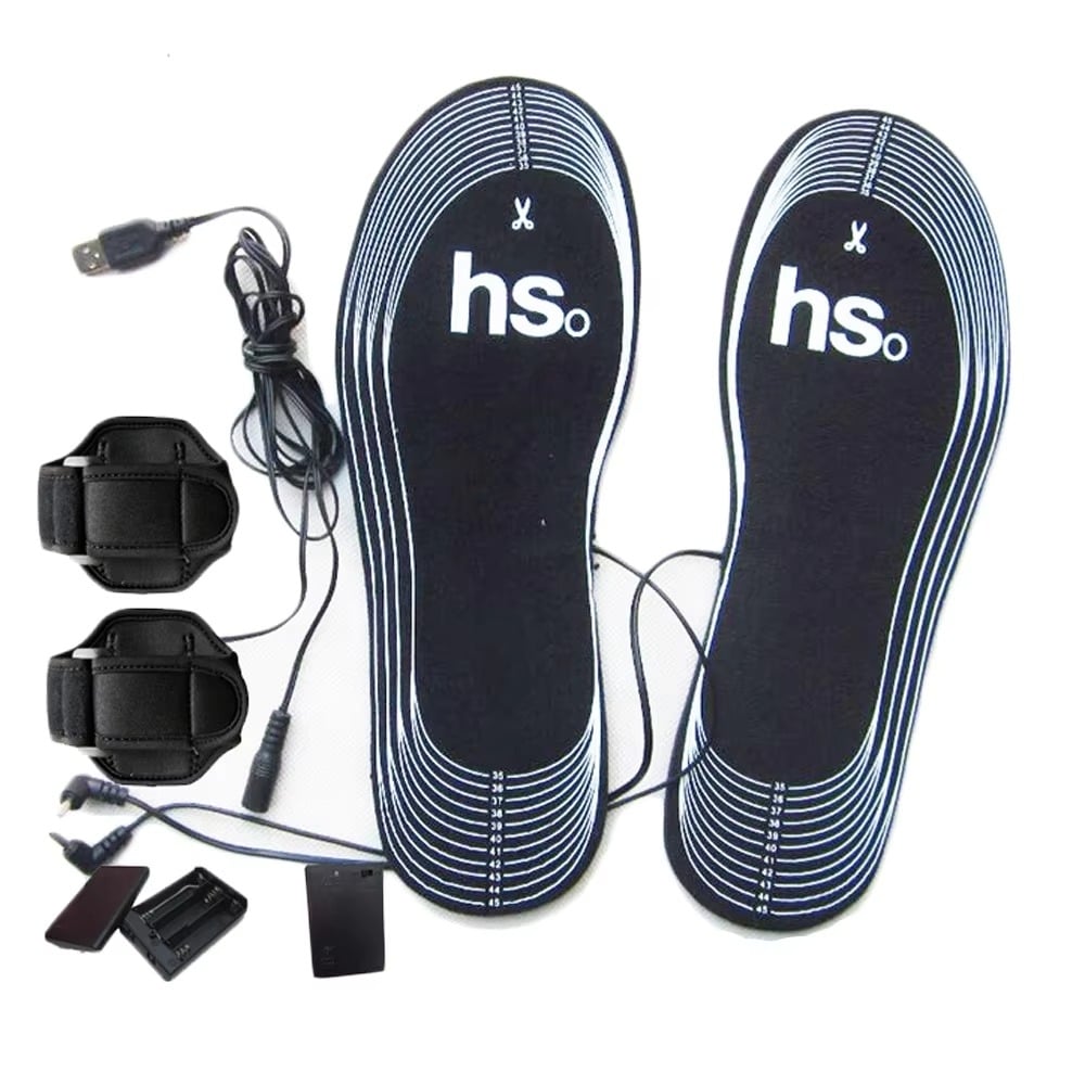 USB Heated Shoe Insoles Electric Foot Warmers Image 7