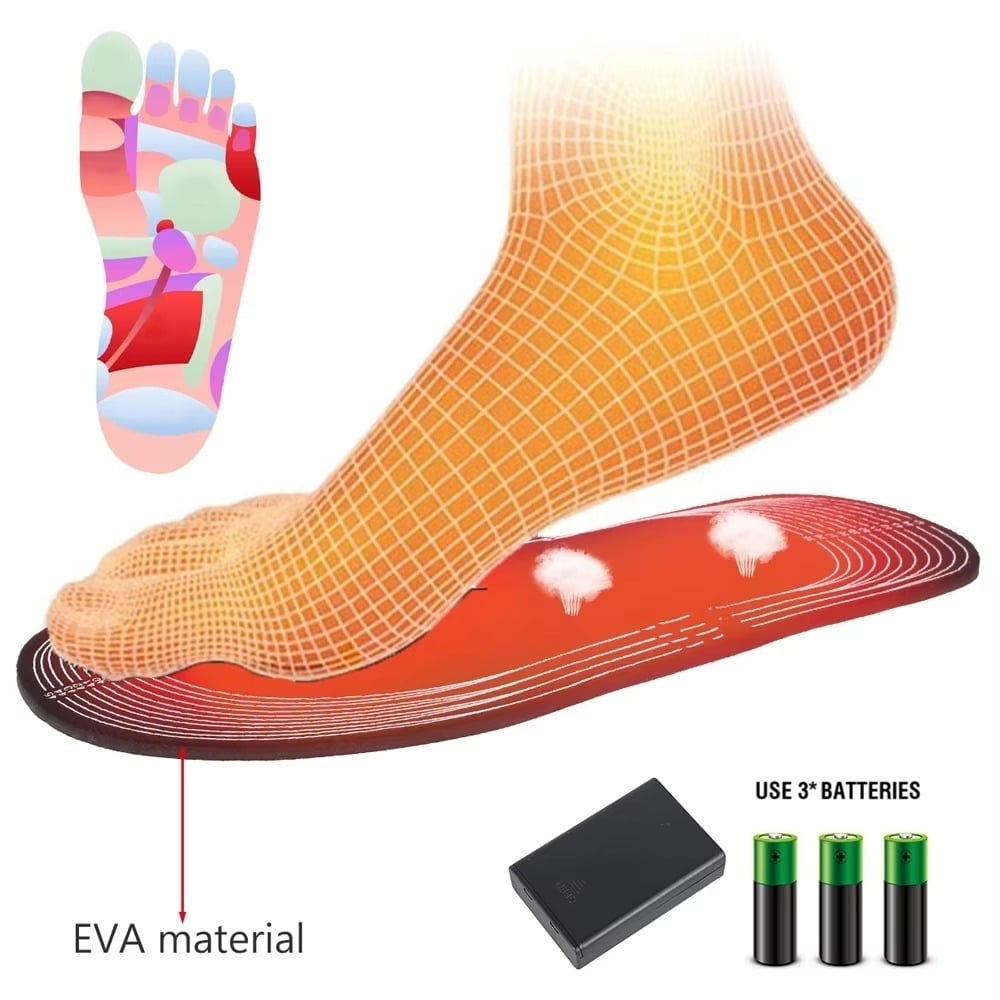 USB Heated Shoe Insoles Electric Foot Warmers Image 10