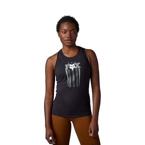 Fox Racing Unity Racerback Womens Tank Top Black BLACK Image 1