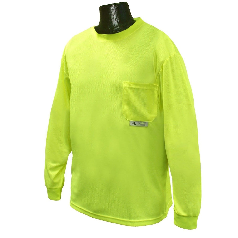 Long Sleeve T-Shirt Unisex L 22 in. HI/VIS GREEN Image 2