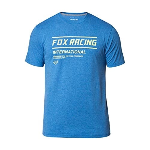 FOXR Justified SS Tech Tee HTR Royal Color Mens Size 24896-598 Performance Top Image 2