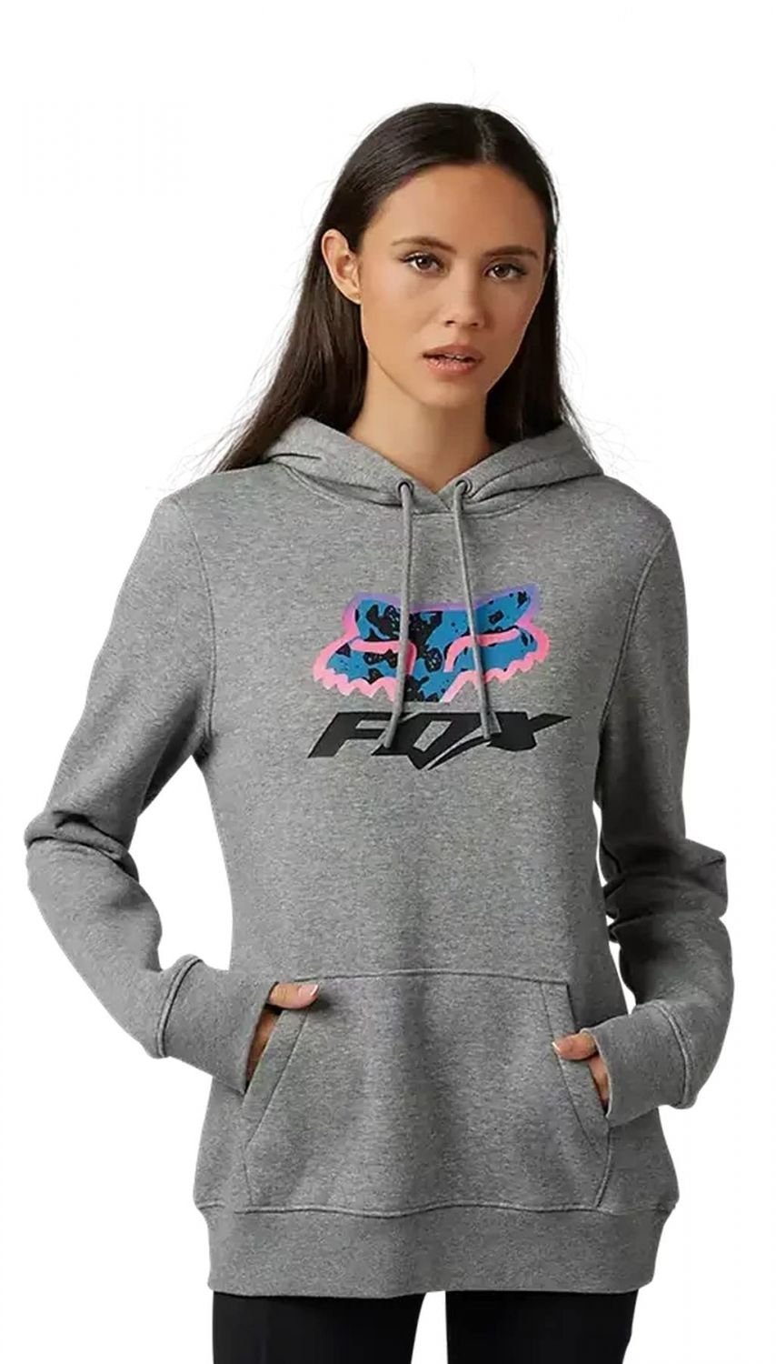 Fox Racing Morphic Womens Pullover Hoody Heather Graphite SM [HTR GRAPH Image 1