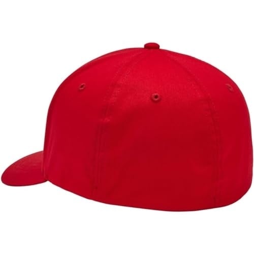 Fox Intrude Flexfit Unisex Adult Baseball Cap Flame Red S/M FLAME RED Image 2