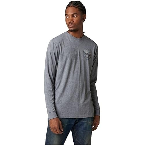 Fox Racing Caveaut Dri-Release Mens Long Sleeve T-Shirt Heather Graphite XL HEATHER GRAPHITE Image 1