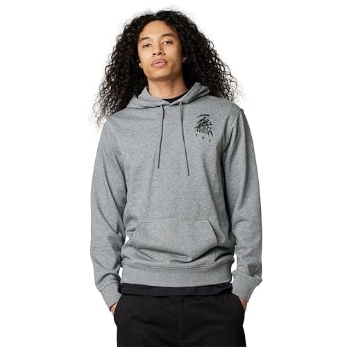 Fox Racing Coastal Blues Mens Pullover Hoody Heather Graphite SM HEATHER GRAPHITE Image 1