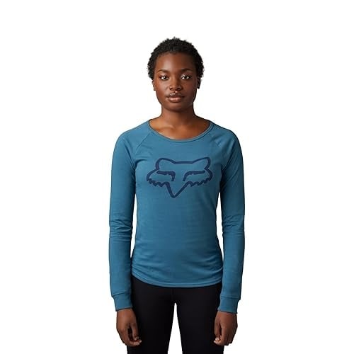 Fox Racing Womens Standard Boundary Long Sleeve TOP Dark Slate Large DARK SLATE Image 1