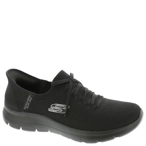 SKECHERS Womens Summit Daily Hands Free Slip-Ins Sneaker Black 6 BLACK/BLACK Image 1