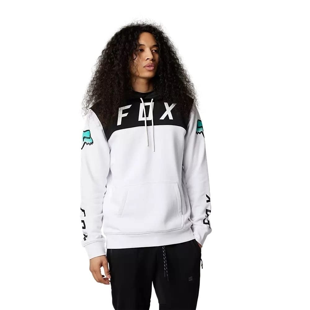 FOXR FGMNT PO FLEECE White 29850-008 Mens Pullover Hoodie Size M L XL Image 3