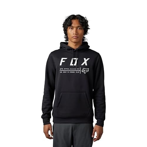 Fox Racing Mens Standard Non Stop Pullover Fleece Hoodie Black XX-Large BLK Image 1