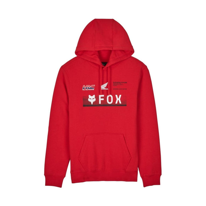 Fox Racing Mens Standard Fox X Honda Fleece Pullover Flame RED FLAME RED Image 3