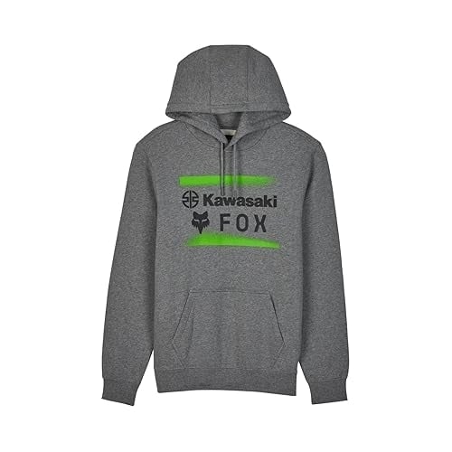 Fox Racing Mens Standard Fox X Kawi Fleece Pullover Heather Graphite HEATHER GRAPHITE Image 1