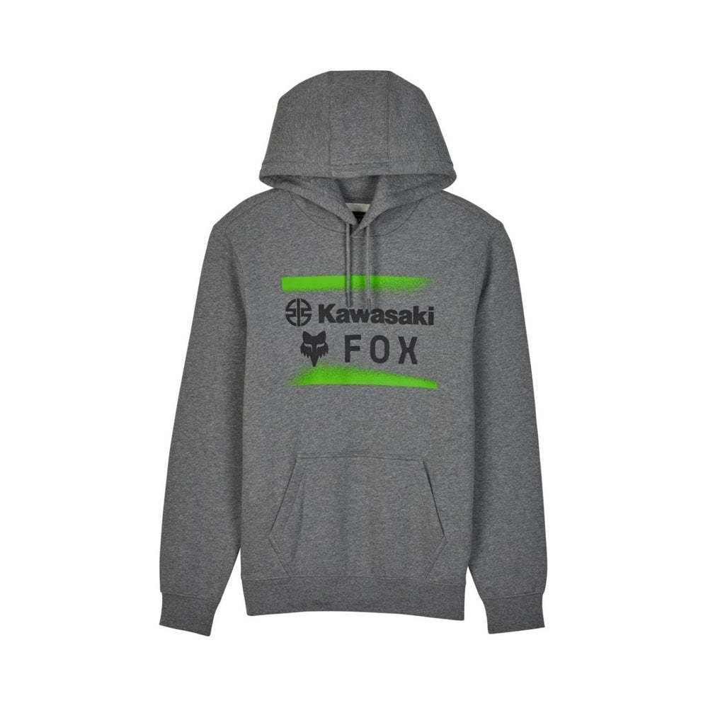 Fox Racing Mens Standard Fox X Kawi Fleece Pullover Heather Graphite HEATHER GRAPHITE Image 2