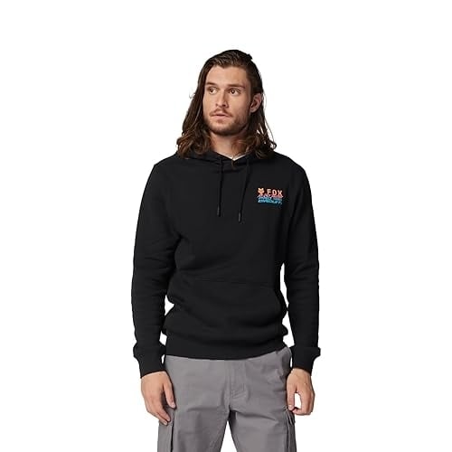 Fox Racing Mens Standard Fox X Pro Circuit Fleece Pullover Black BLACK Image 1