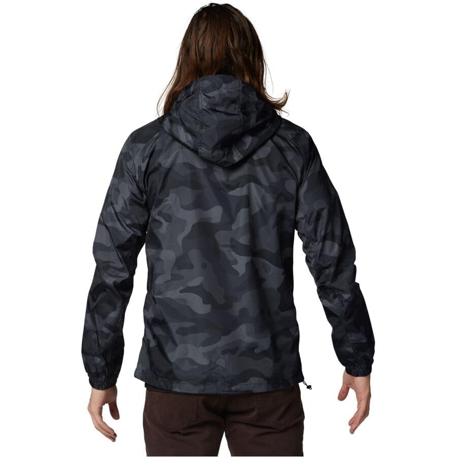 Fox Racing Mens Standard Fox Head Windbreaker Black CAMO BLACK CAMO Image 3