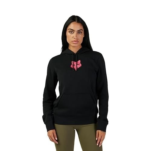 Fox Racing Womens Standard FOX HEAD FLEECE PO BLACK/PINK Small BLACK/PINK Image 1