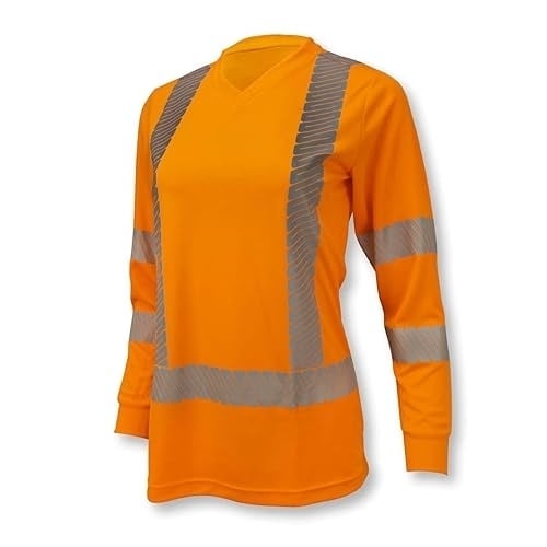 Radians Womens Hi Vis Tshirt Orange Small HI/VIS ORANGE Image 1