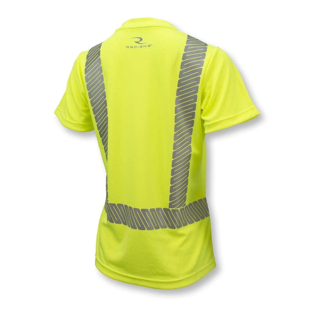 Radians Womens Hi Vis T-Shirt Green Small HI/VIS GREEN Image 3