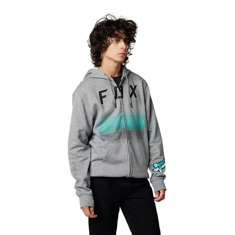 Fox Racing Fgmnt Mens Zip Up Hoody Heather Graphite LG HTR GRAPH Image 2