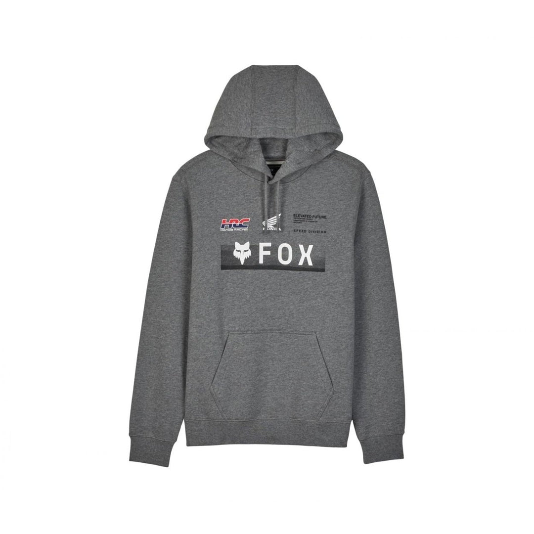 Fox Racing Mens Standard Fox X Honda Fleece Pullover Heather Graphite HEATHER GRAPHITE Image 1