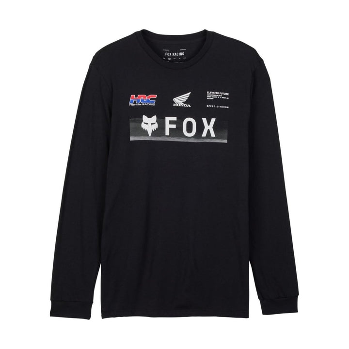 Fox Racing Mens Standard Fox X Honda Premium Long Sleeve Tee Black BLACK Image 3