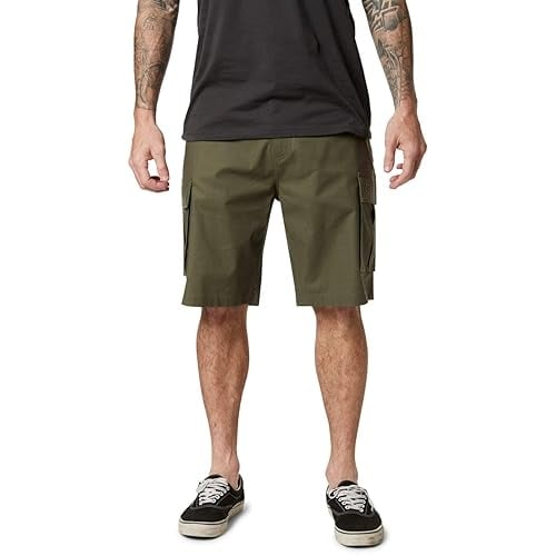 Fox Racing Mens Standard Slambozo Cargo Short 2.0 Olive Green 42 OLIVE GREEN Image 1