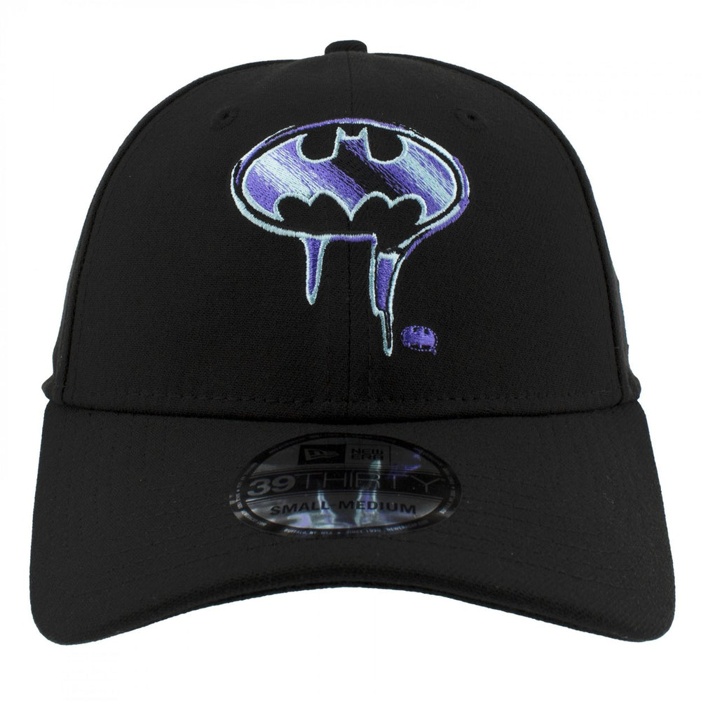 Batman Drip Logo Era 39Thirty Fitted Hat Image 2