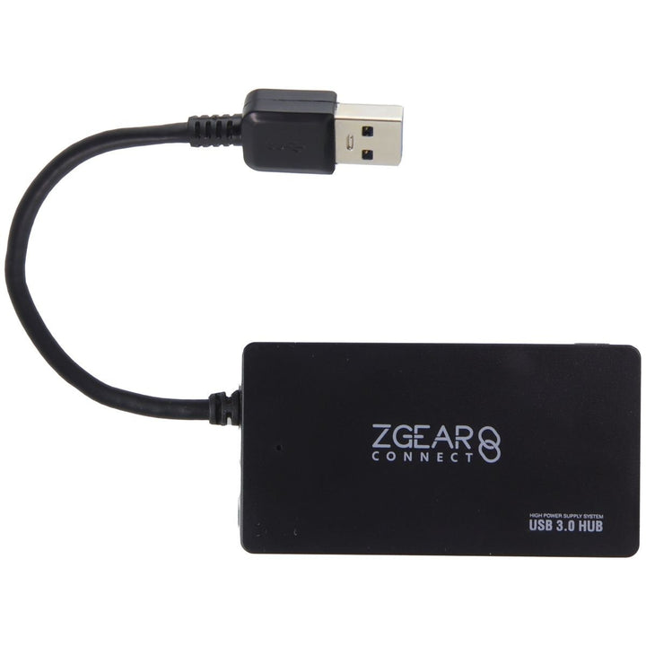 ZGear Connect Four Port USB 3.0 Data Hub - Black Image 1