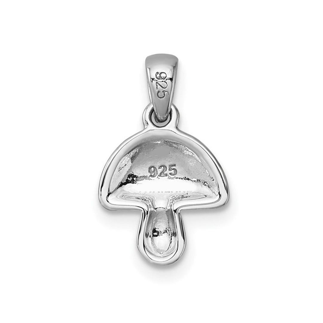 Sterling Silver Mushroom Charm Pendant with Chain Image 4