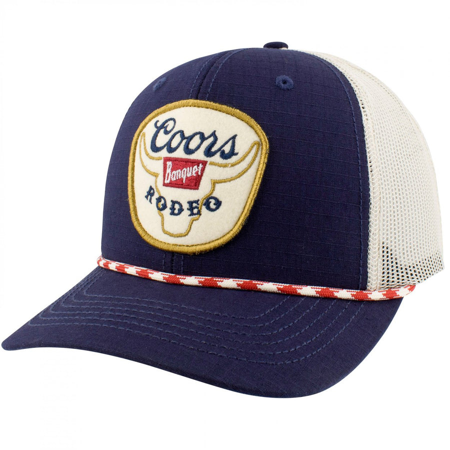 Coors Banquet Rodeo Felt Patch Logo Rope Hat Image 1