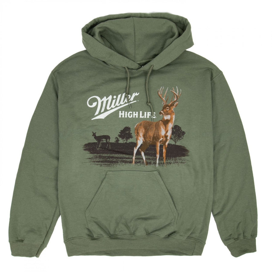 Miller High Life Wildlife Deer Green Colorway Hoodie Image 1