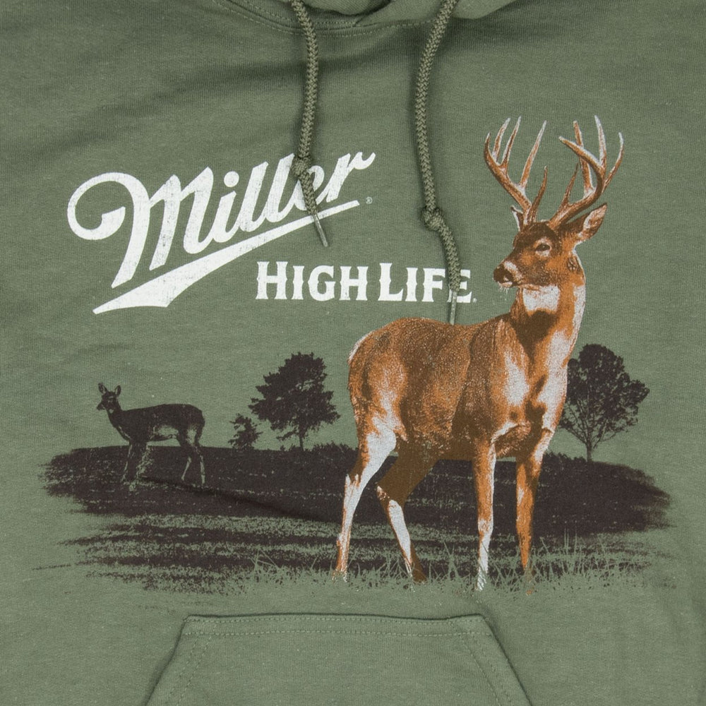 Miller High Life Wildlife Deer Green Colorway Hoodie Image 2