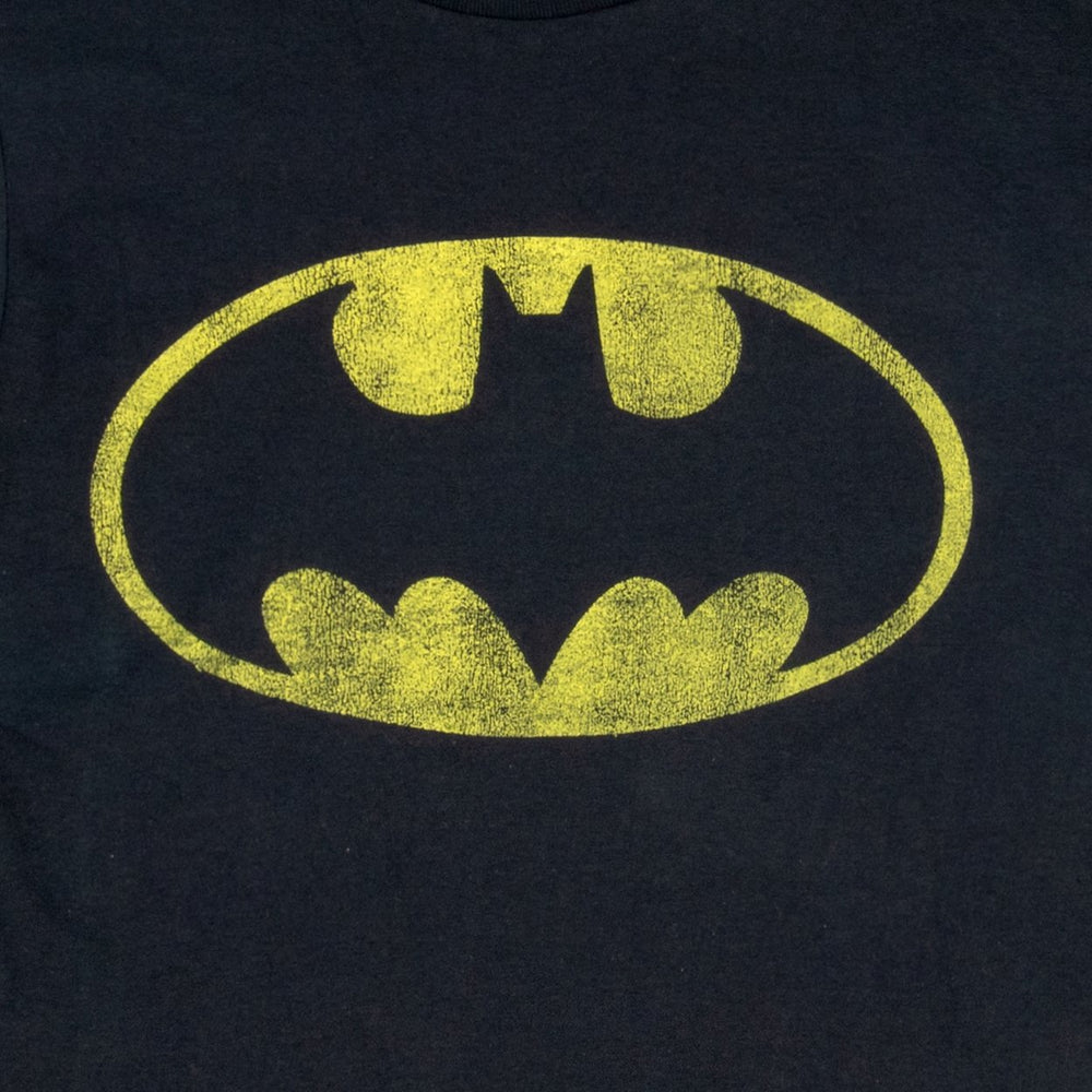 Batman Distressed Symbol Black T-Shirt Image 2