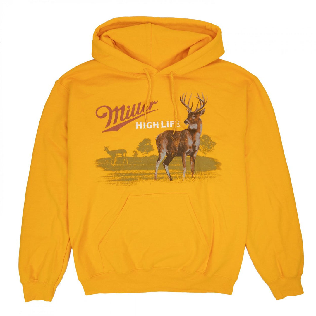 Miller High Life Wildlife Deer Yellow Colorway Hoodie Image 1