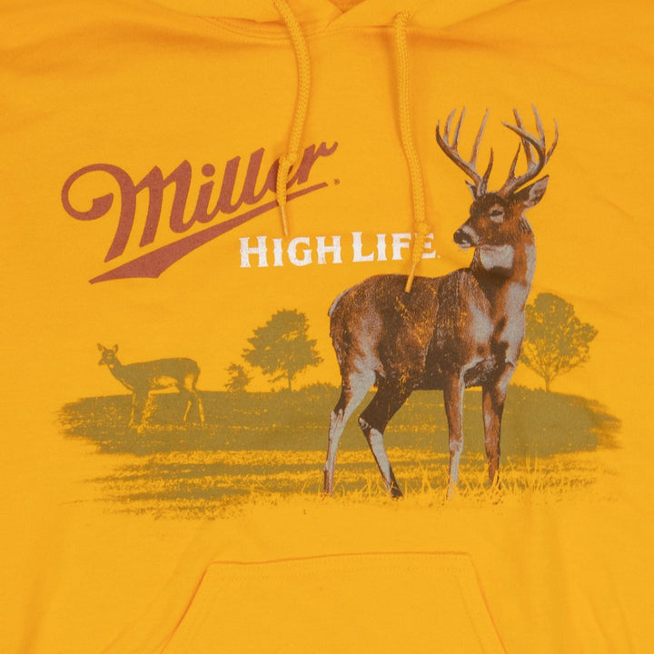 Miller High Life Wildlife Deer Yellow Colorway Hoodie Image 2