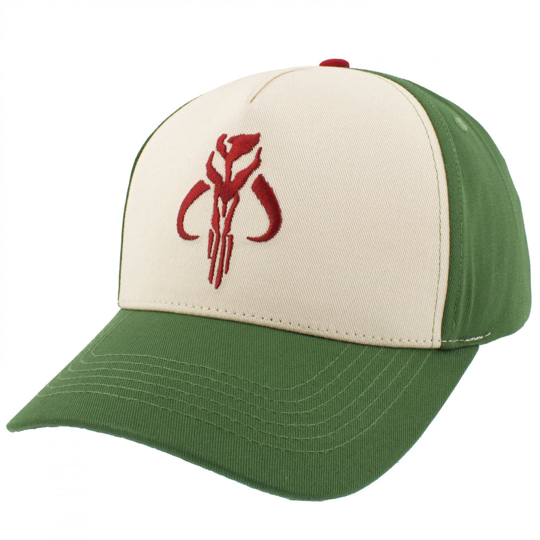 Star Wars Boba Fett Mandalorian Logo Snapback Hat Image 1