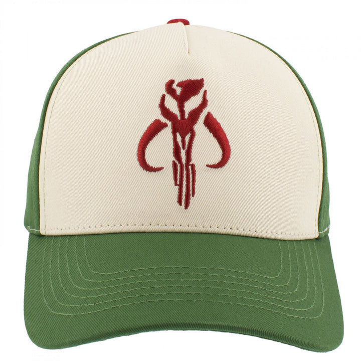 Star Wars Boba Fett Mandalorian Logo Snapback Hat Image 2