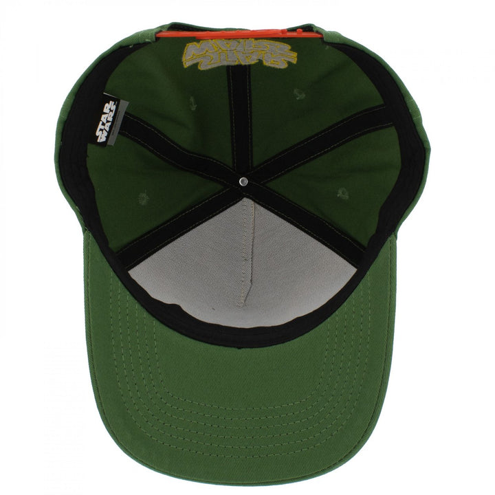 Star Wars Boba Fett Mandalorian Logo Snapback Hat Image 6