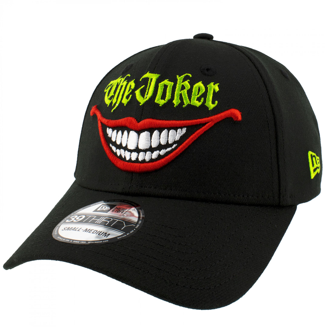 The Joker Smile Logo Black Colorway Era 39Thirty Fitted Hat Image 1