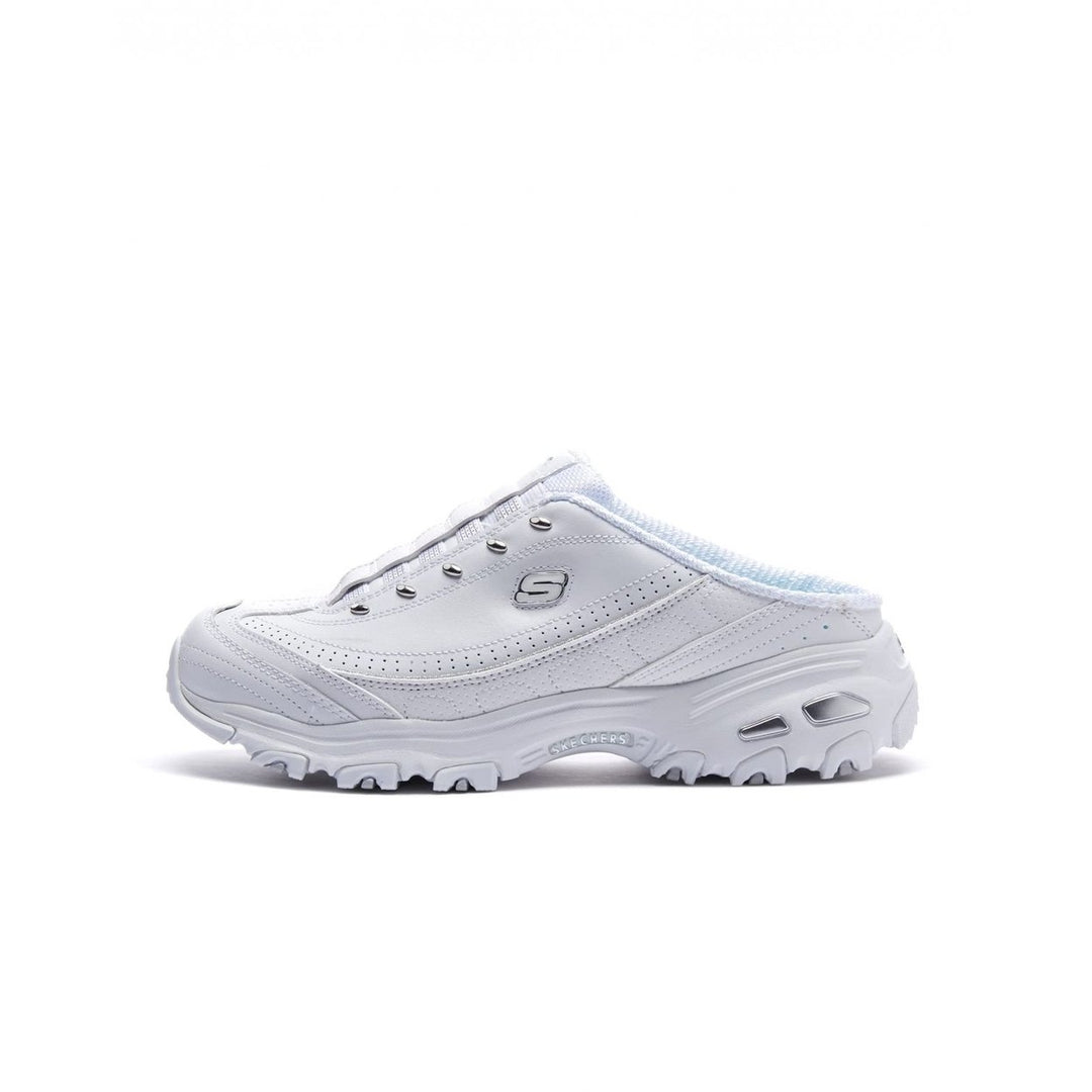 Skechers womens Bright Sky clogs and mules shoes White/Silver 6.5 US WHITE/SILVER Image 1