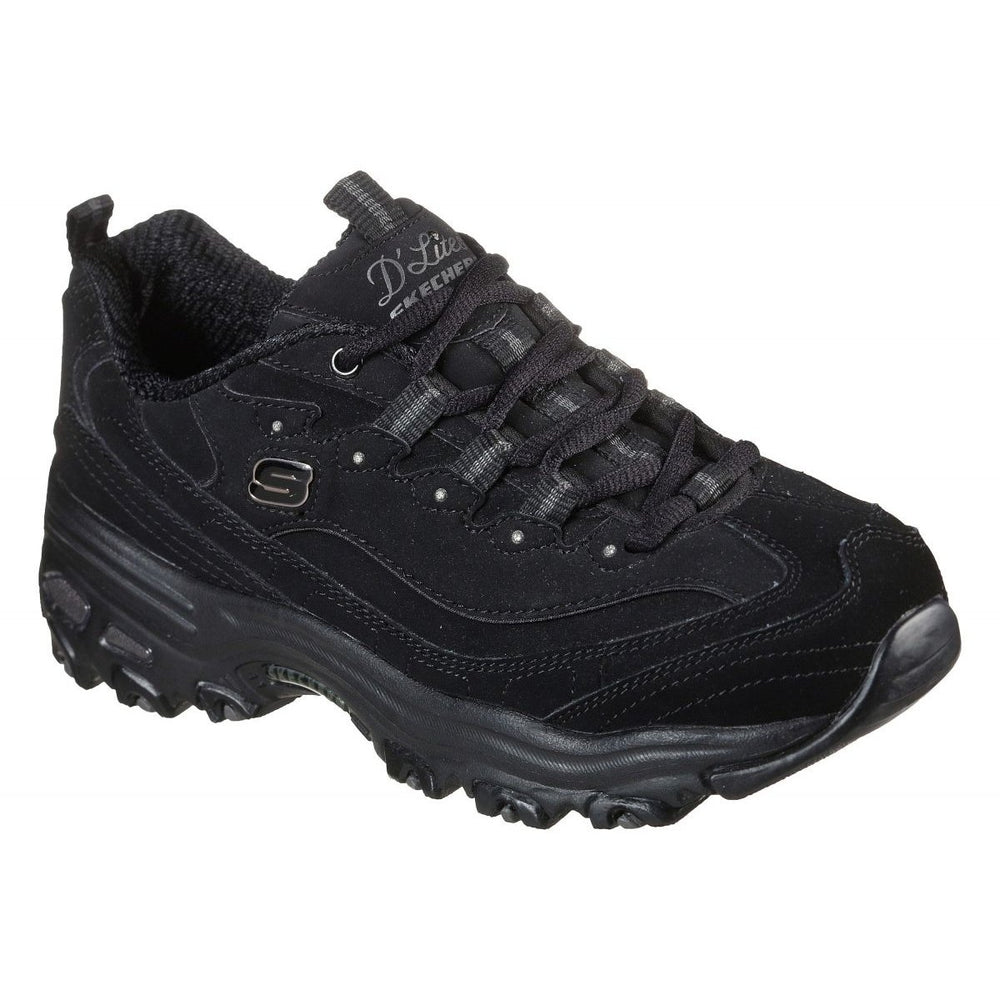 Skechers Womens DLites - Play On Sneaker Black - 11949-BBK 7-M BLACK Image 2