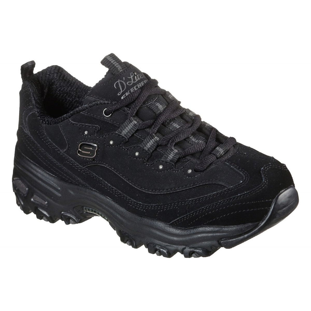 Skechers Womens DLites - Play On Sneaker Black - 11949-BBK 7.5-M BLACK Image 2