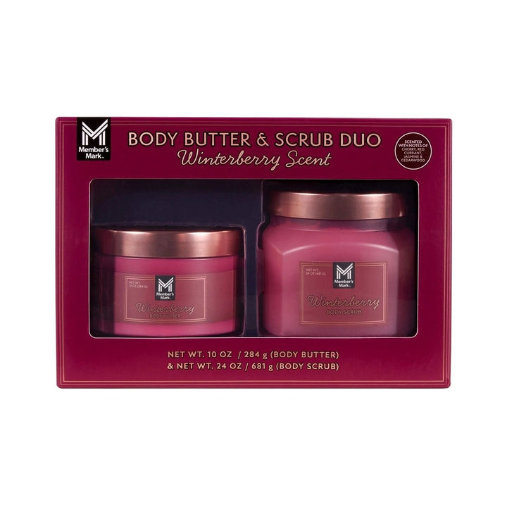 Members Mark Winterberry Body Butter and Scrub Duo Image 1